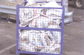 cages from recycling plant